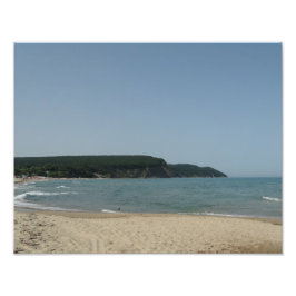 Foto da costa marítima de Verão