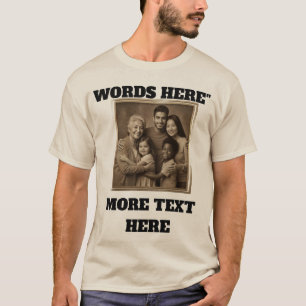 Foto da Família, Camisa Personalizada, Camiseta Pe