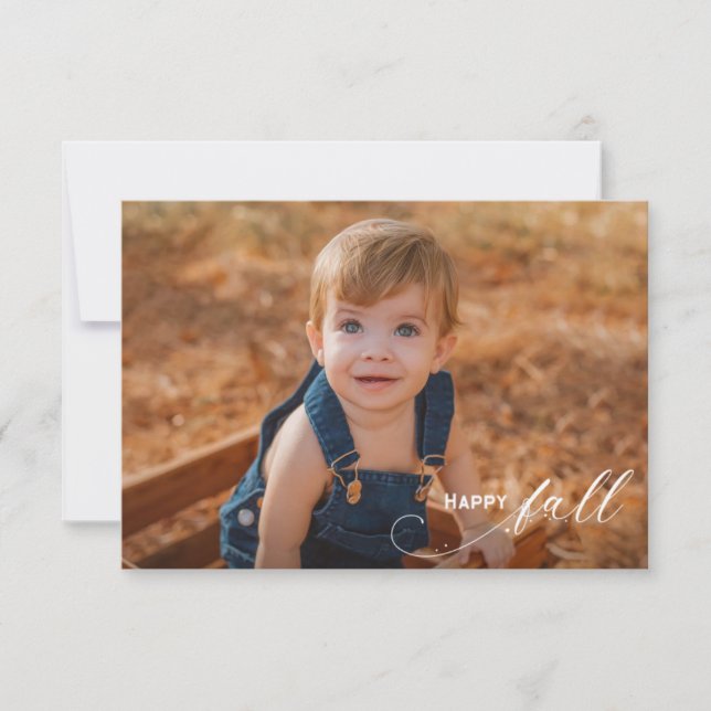 Foto da família Elegante "Happy Fall" Personalizad (Frente)