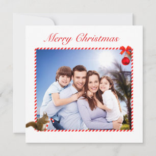 Foto da família personalizada moderna e Natal de e