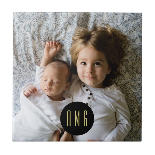 Foto da família personalizada| Monograma (Frente)