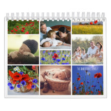 Foto da família Poppy para calendário dos avós