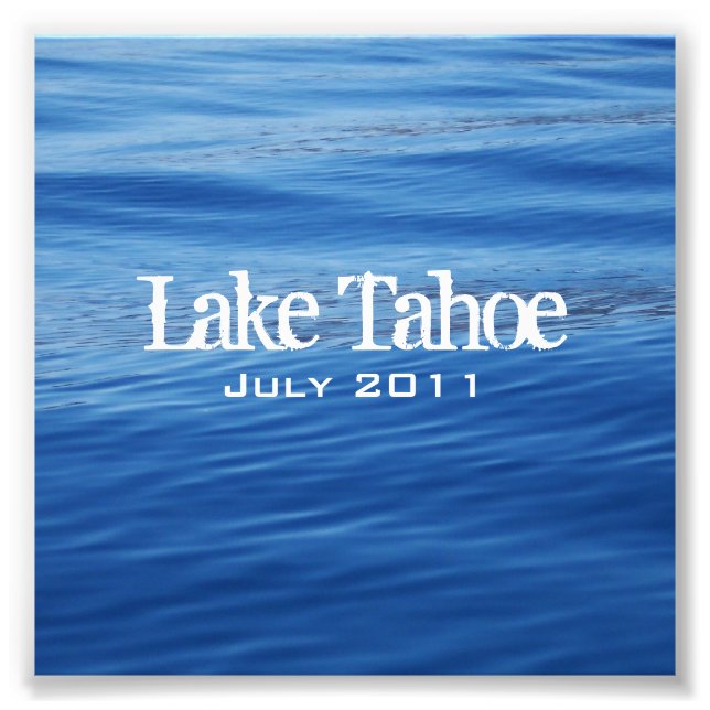 Foto da inserção na caixa de joia do Lago Tahoe (Frente)