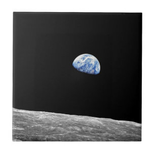 Foto da NASA Apollo 8 Earthrise Lua em Órbita Luna