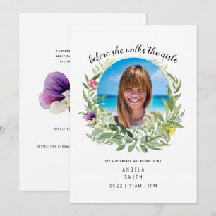 Foto da Noiva Antes De Andar Pelo Convite Ao Chá d