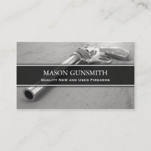 Foto da pistola - Gunsmith - cartão de visita