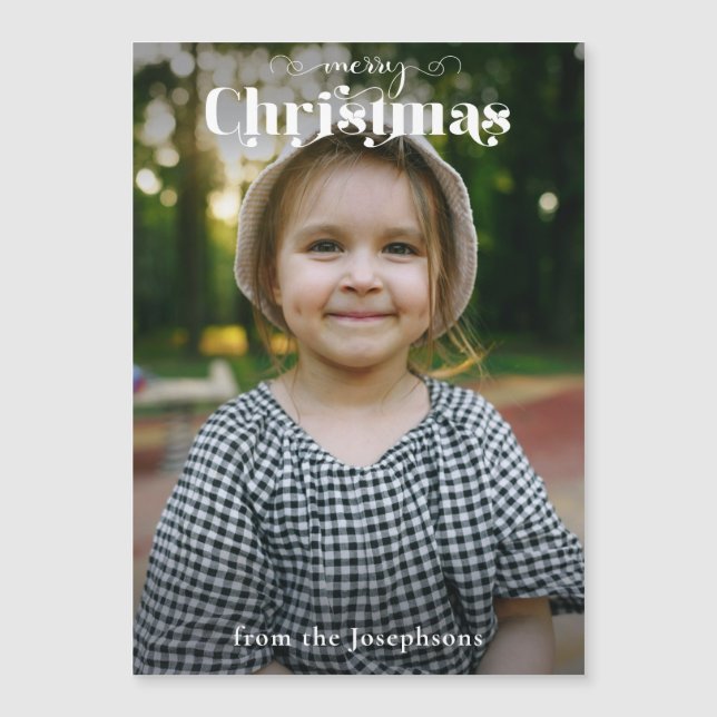 Foto da Tipografia de Natal Personalizada Moderna (Frente)