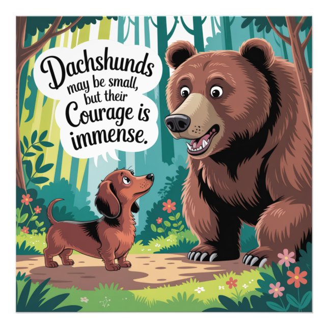 Foto Dachshunds Podem Ser Pequenos (Frente)