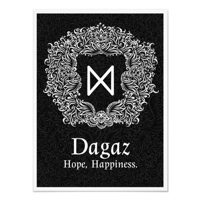 Foto Dagaz/Felicidade/ Versão Preta (Frente)