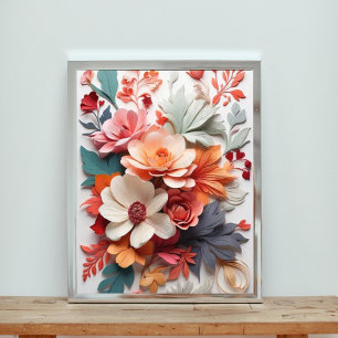Foto Dahlias artesanais em matizes vibrantes