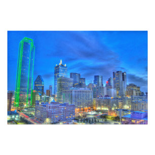 Foto Dallas do centro na noite