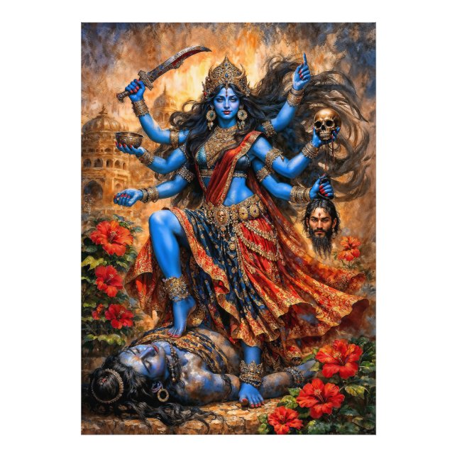 Foto Dança de Kali sobre Shiva (Frente)
