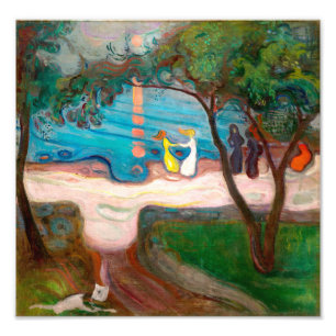 Foto Dançando numa Praia Edvard Munch