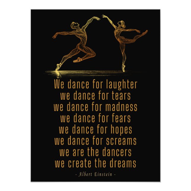 Foto Dançarinos de Balé de Arte de Linha e poema de dan (Frente)