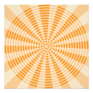 Foto Dandelion, Espiral Laranja, Arte Abstrata Boho