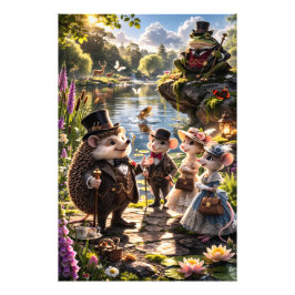 Foto Dapper for friends, Victorian garden party art pos