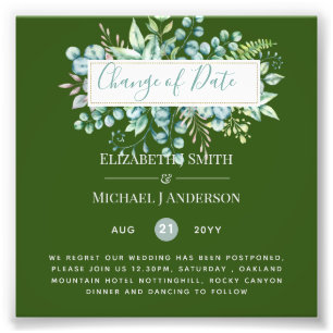 Foto Data da Alteração do Evento Verde Eucalyptus