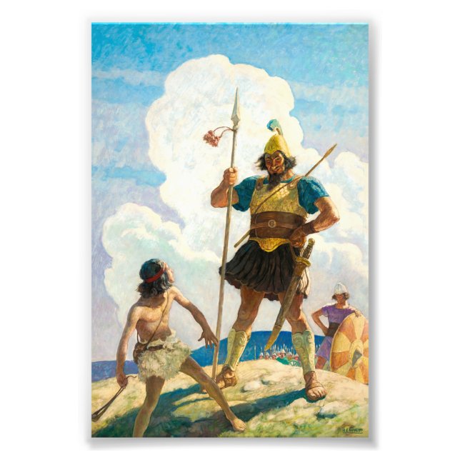 Foto David e Golias por Newell Convers Wyeth (Frente)