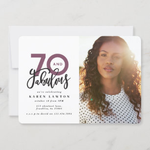 Foto de 70 de aniversário 70 e fabuloso colorido m