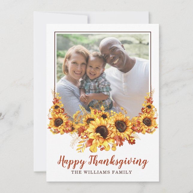 Foto de Ação de Graças Rustic Happy (Frente)