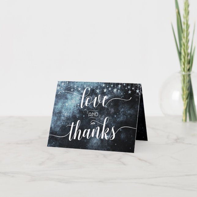 Foto de agradecimento de casamento em aquarela Sta (Frente)