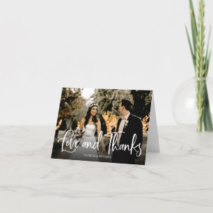 Foto de Agradecimento de Casamento Fofa de Amor e 