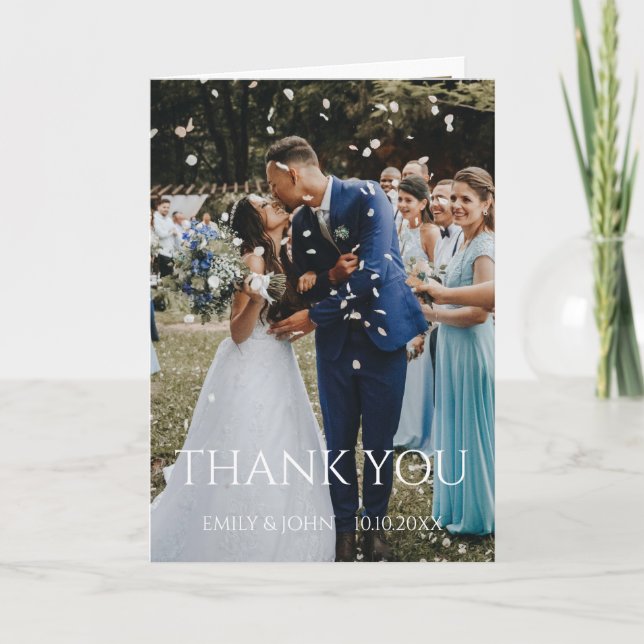 Foto de Agradecimento de Casamento Personalizada (Frente)
