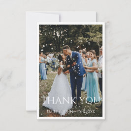 Foto de Agradecimento de Casamento Personalizada