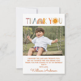 Foto de agradecimento em aquarela para 1º aniversá