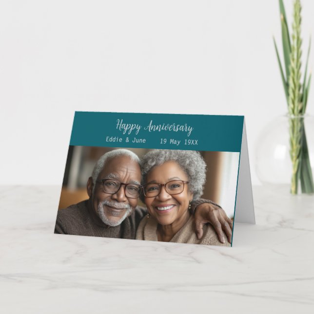 Foto de aniversário de aniversário Cartão de Anive (Frente)