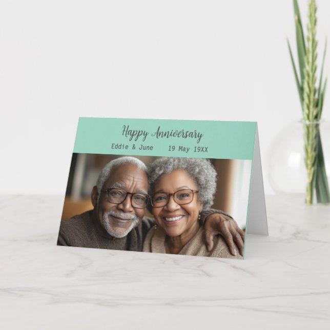 Foto de aniversário do aniversário do Cartão de An (Frente)