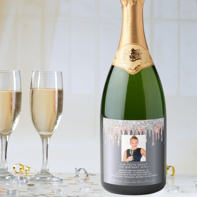 Foto de aniversário reluz prateada falso fatos cor (Criador carregado)