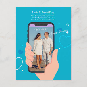 Foto de Anúncio de Casamento Cartão Postal de Féri