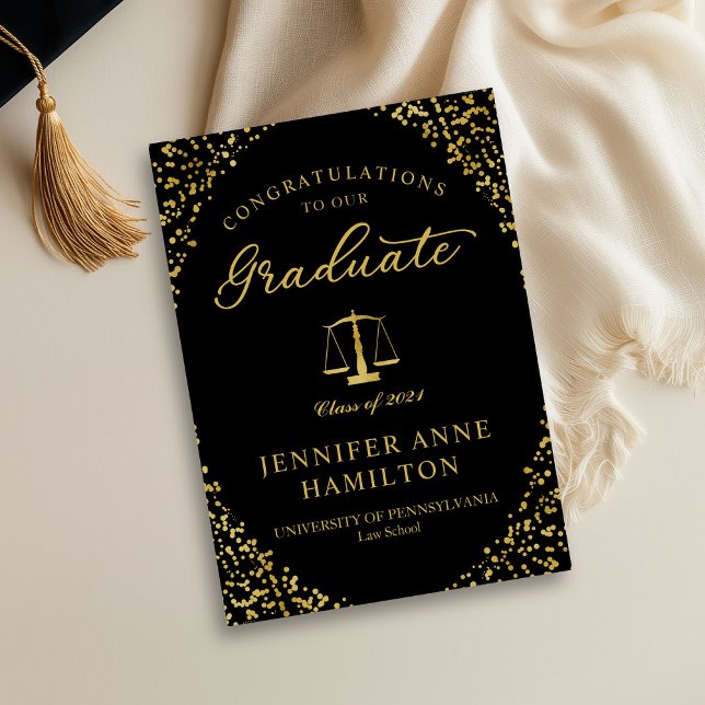Foto de Anúncio de Formatura Elegante na Faculdade (Criador carregado)