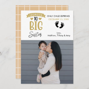 Foto de anúncio de gravidez   Irmã Maior