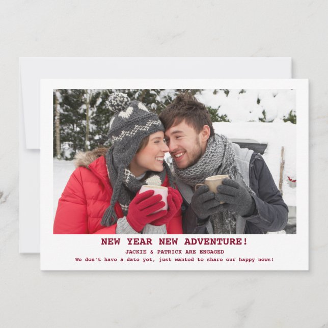 Foto de Anúncio do Noivado de Casamento Russo (Frente)