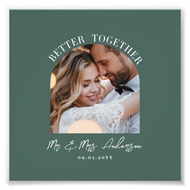 Foto de arco verde presente de casamento decoração (Frente)