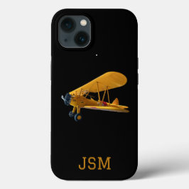 Foto de Avião Biplano Stearman,Aviação,Monograma