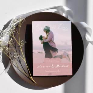 Foto De Banner Rosa Suave Salva O Anúncio De Data