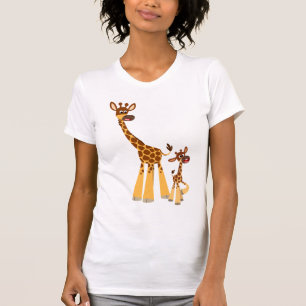 Foto de Bela Mãe Girafa e Camiseta do Feno