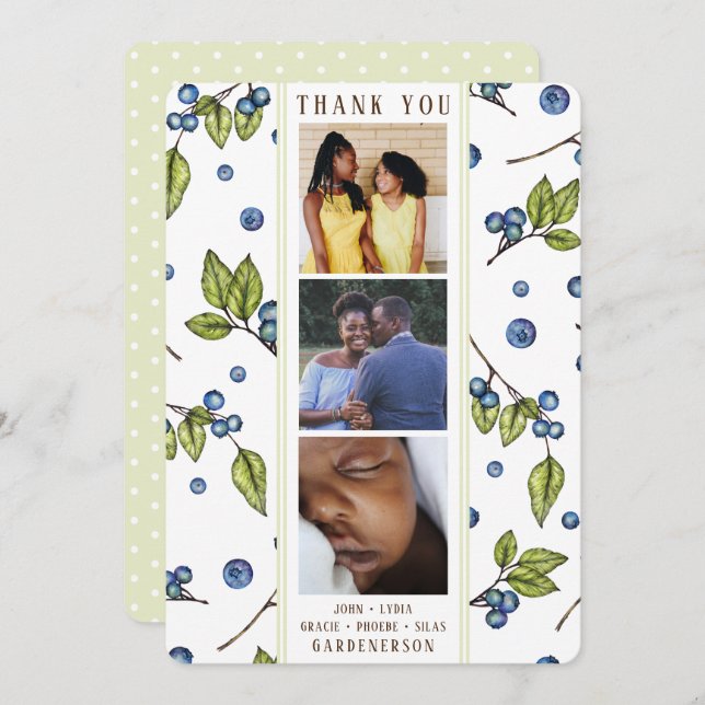 Foto de Blueberry Obrigado Anúncio (Frente/Verso)