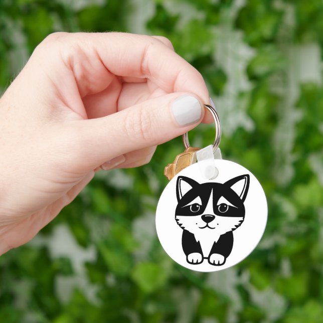 Foto de cão, fofinha, Chaveiro (Mão)