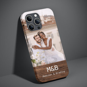 Foto de Casal Monograma Madeira Nome Personalizado