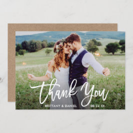 Foto de casamento - Cartões de agradecimentos Kraf