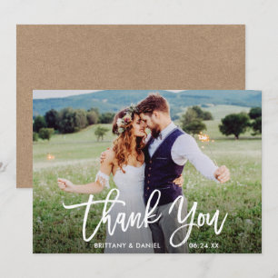 Foto de casamento - Cartões de agradecimentos Kraf