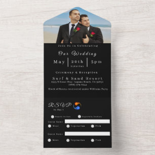 Foto de casamento Convite-Twin Flame Wedding-LGBTQ