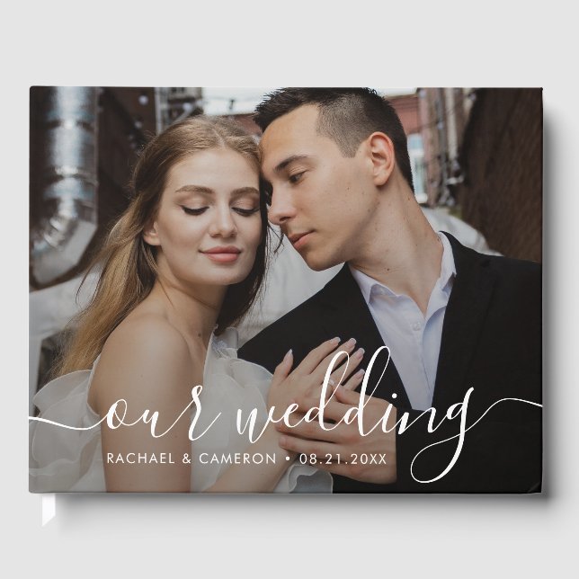 Foto de casamento do livro convidado (Frente)