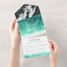 Foto de casamento emerald green rsvp