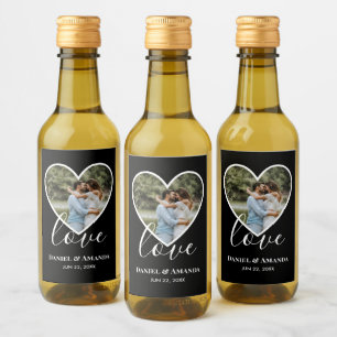 Foto de Casamento Foto do Coração Negro Quadro Mod