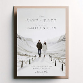 foto de casamento invernal salvar a data